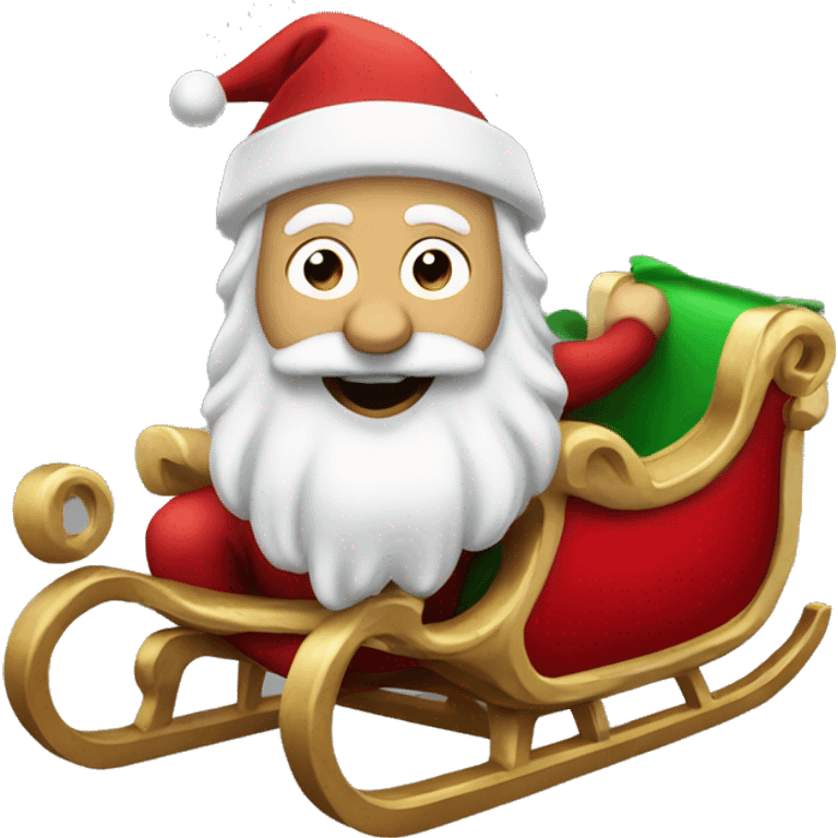 Santa Claus's sleigh emoji