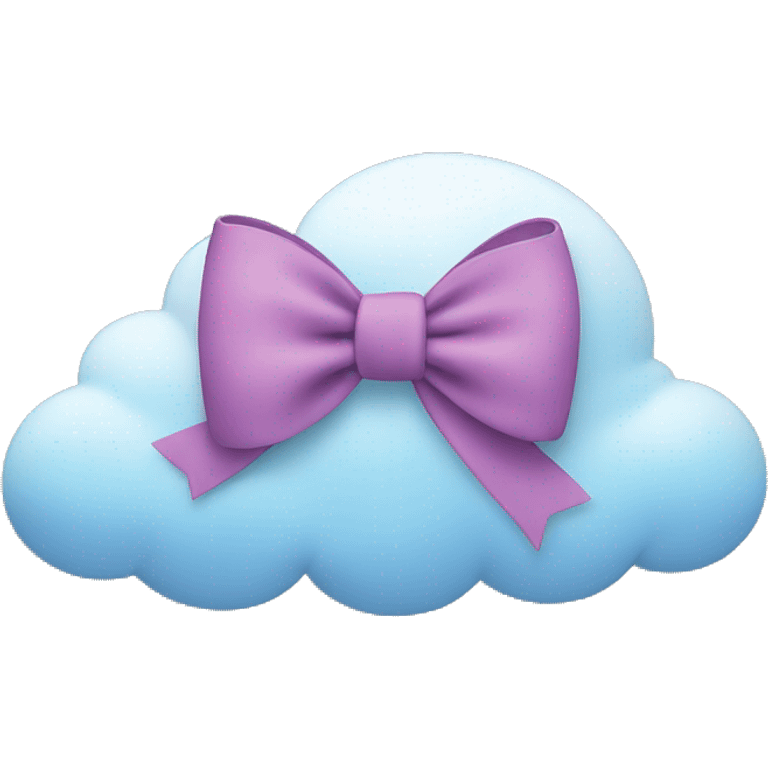 Cloud in form of a bow  emoji