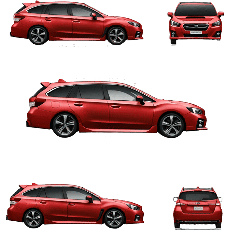 Subaru levorg red emoji