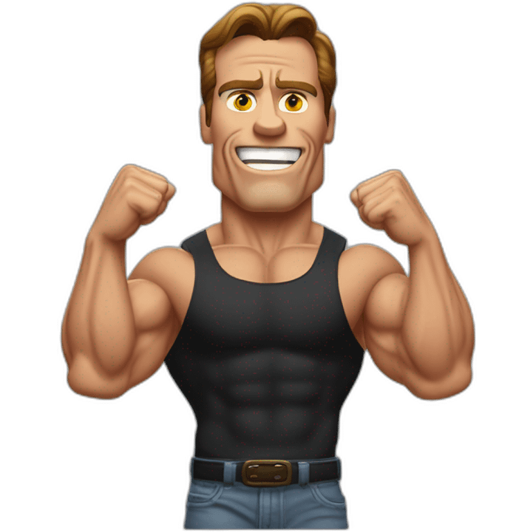 Arnold Schwartzenegger Fleming muscles emoji