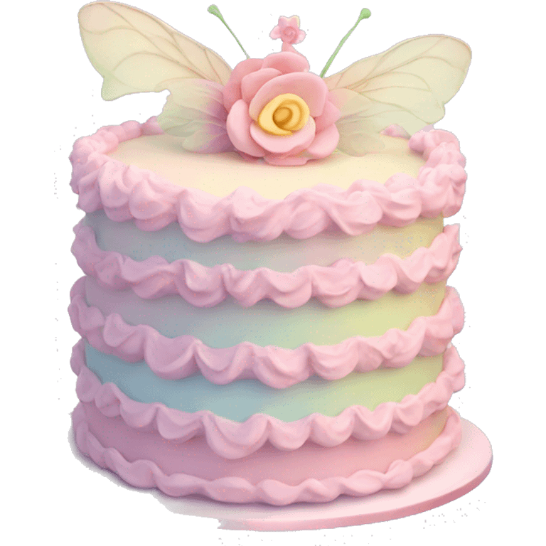 Fairy pastel cake emoji