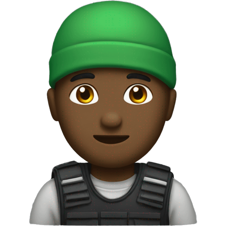 roadman with a green bandada  emoji