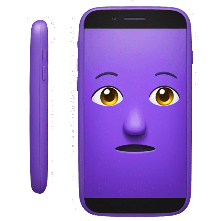 Purple Smartphone  emoji