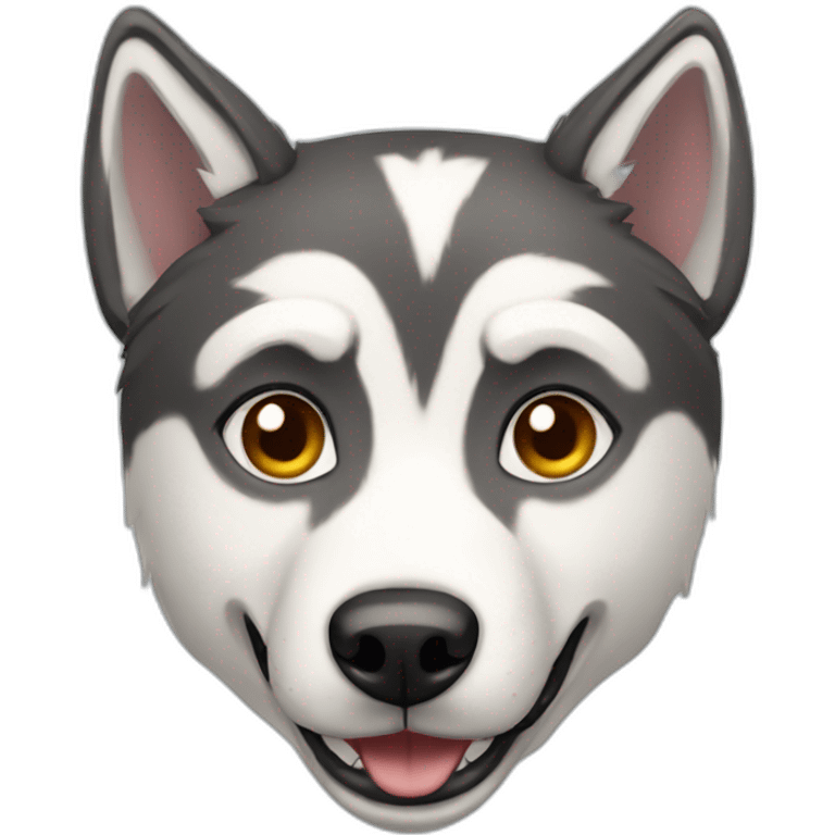 huskey dog emoji