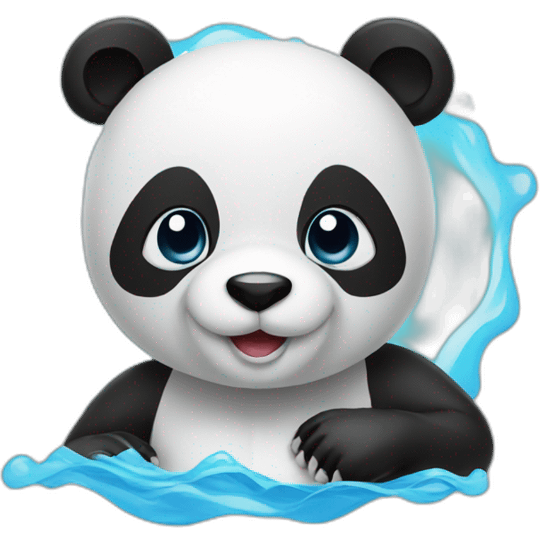 swim panda emoji