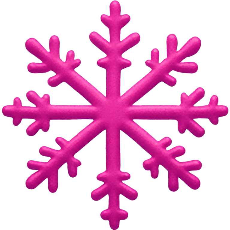 pink snow flake emoji