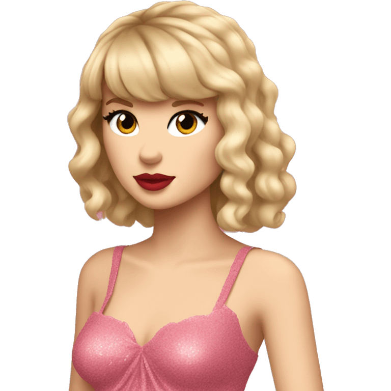 Taylor swift in lover outfit  emoji