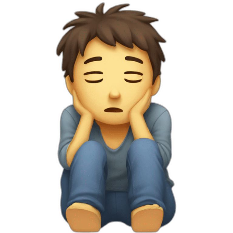 tired person emoji