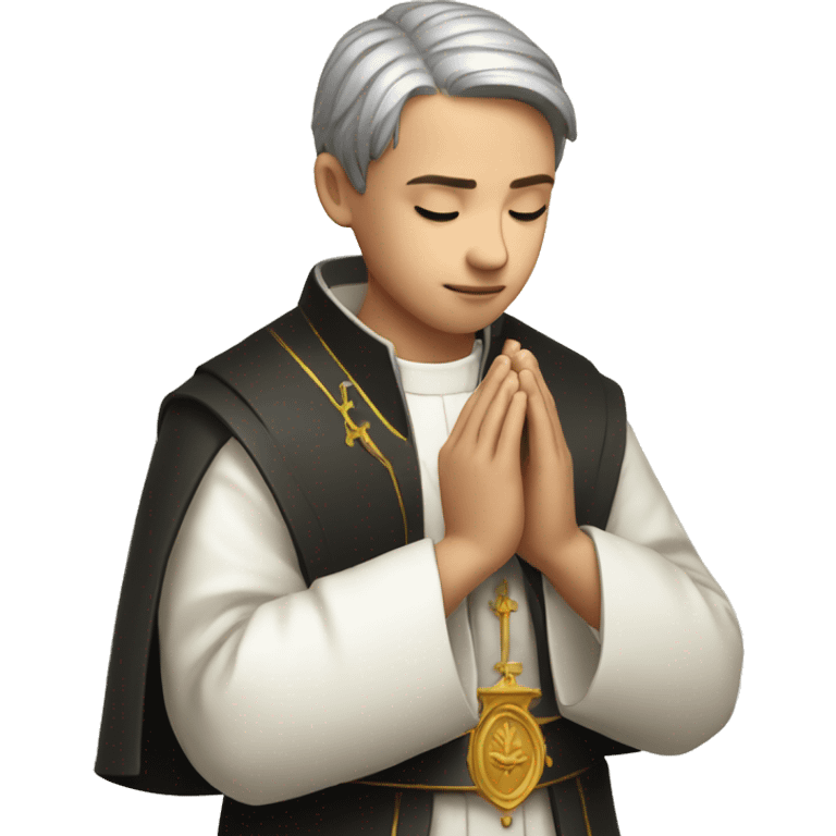 The Young europa Priest in prayer emoji