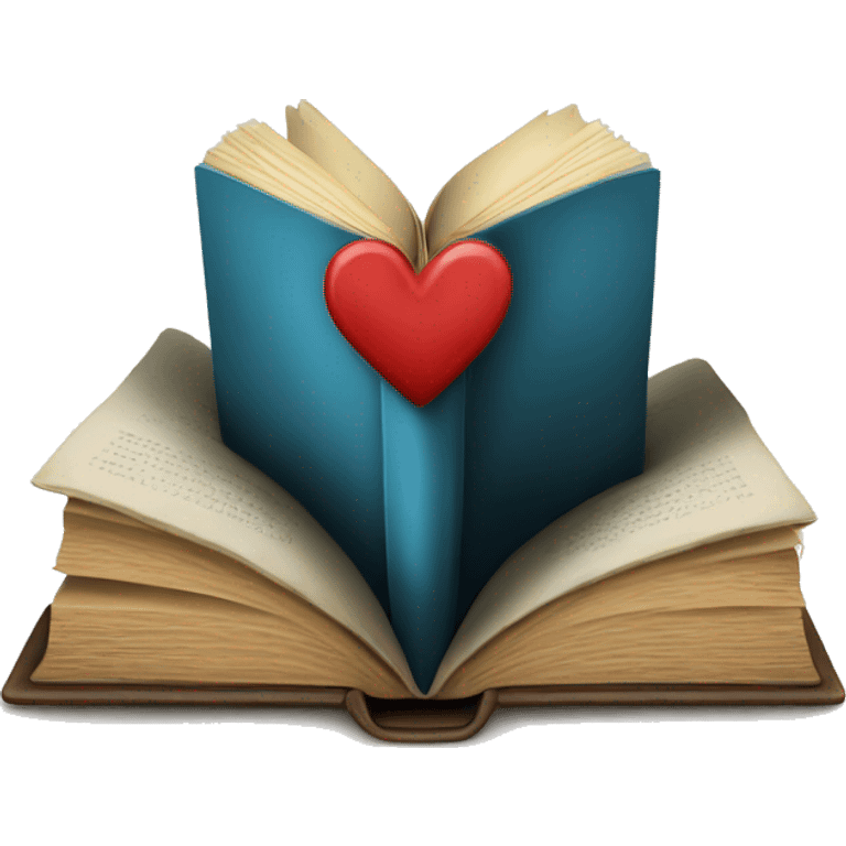 Book with heart emoji