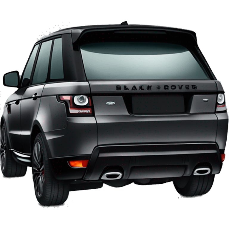 Black Range Rover sport 24 edition emoji