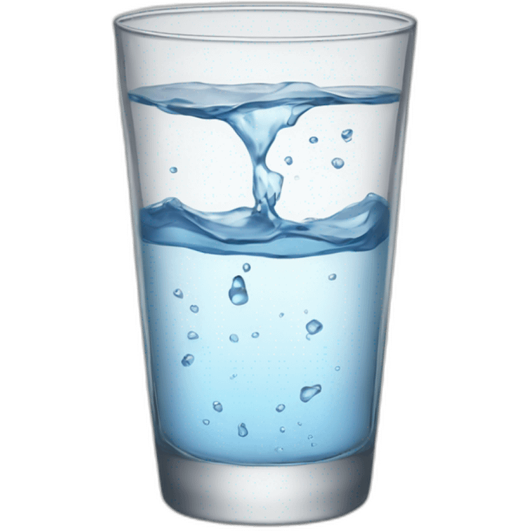 Water glass overflow  emoji