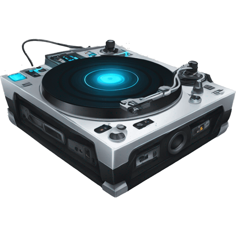 edm dj raving turntables hype emoji