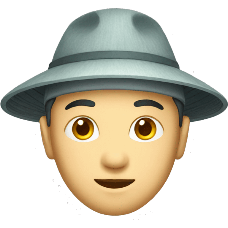 Chinese man with Chinese hat emoji