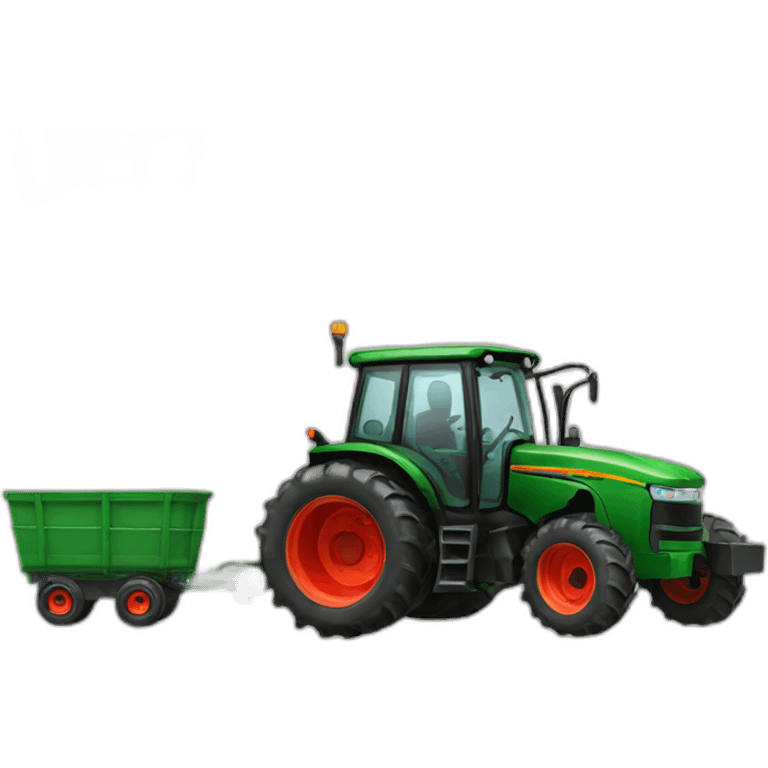 Tracteur avec Remorque  emoji