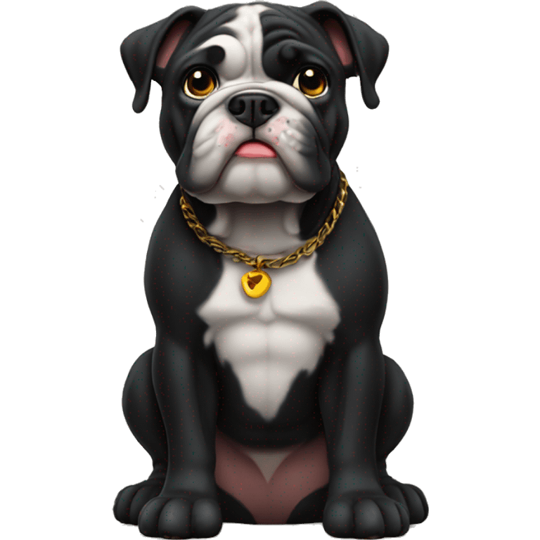 Sold Black bulldog emoji