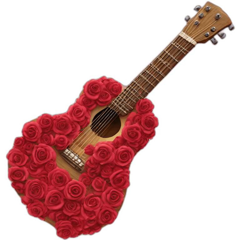 guitar-made-out-of-roses emoji