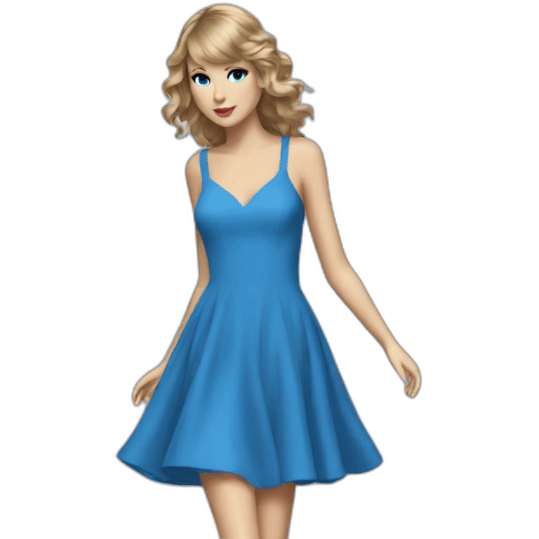 Taylor swift blue dress emoji