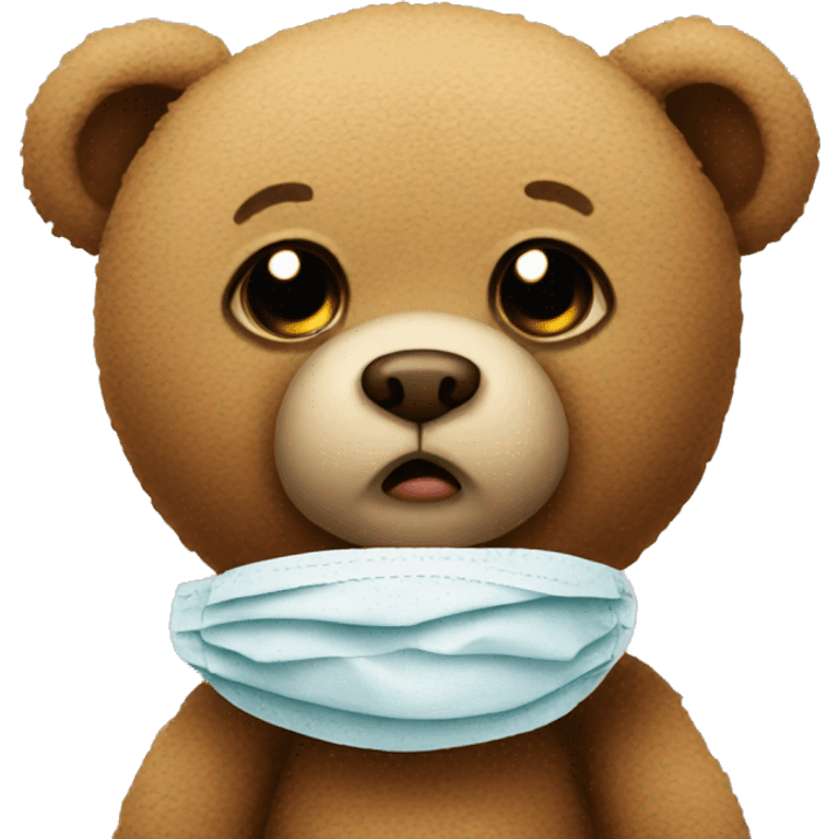 Teddy who is sick  emoji