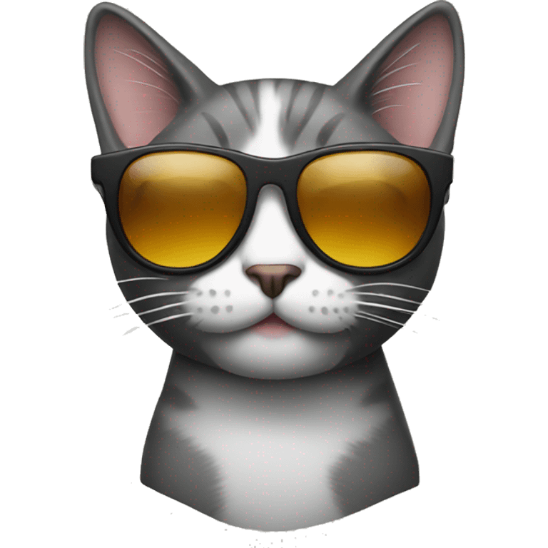 Cat with sunglasses emoji