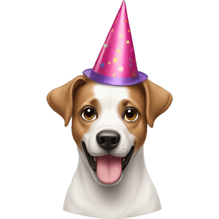 dog with party hat emoji