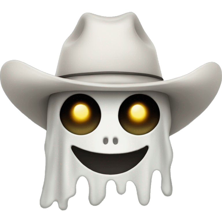 Ghost wearing cowboy hat  emoji