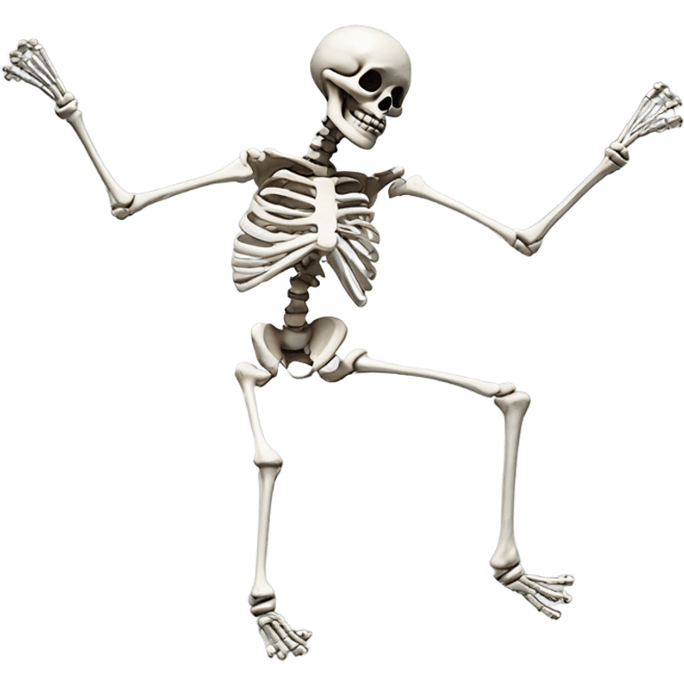 Skeleton twerking emoji