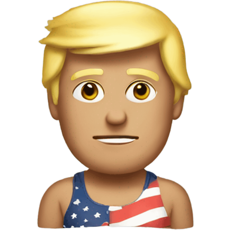 Trump wearing a Swimsuit  emoji