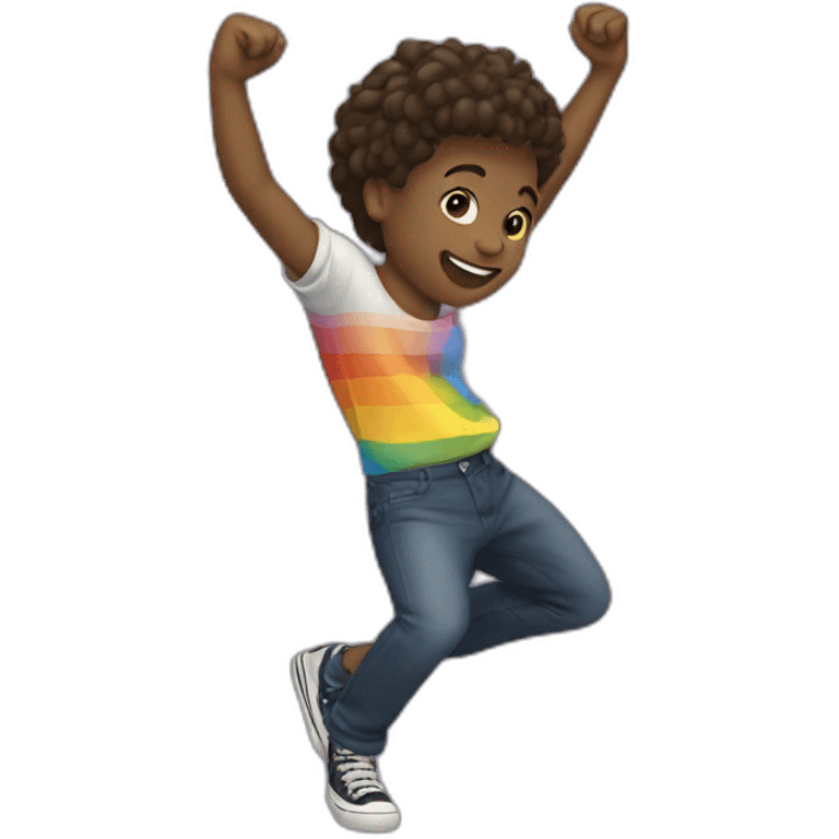 gay kid dancing  emoji