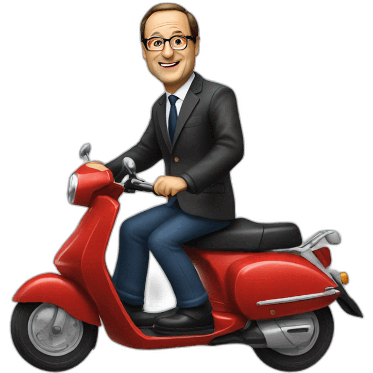 hollande sur scooter emoji