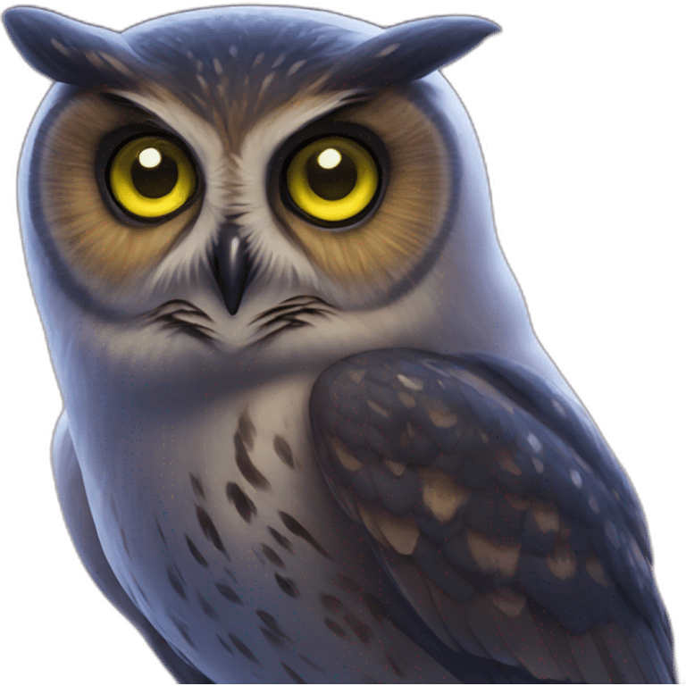 Owl night vision emoji