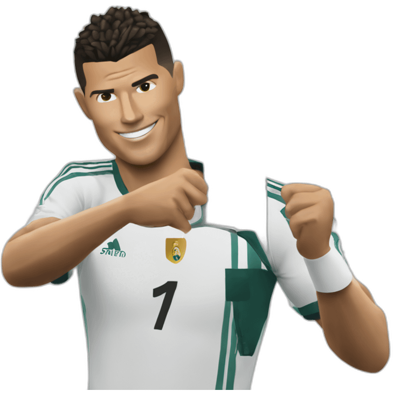 Ronaldo avec un couteau emoji