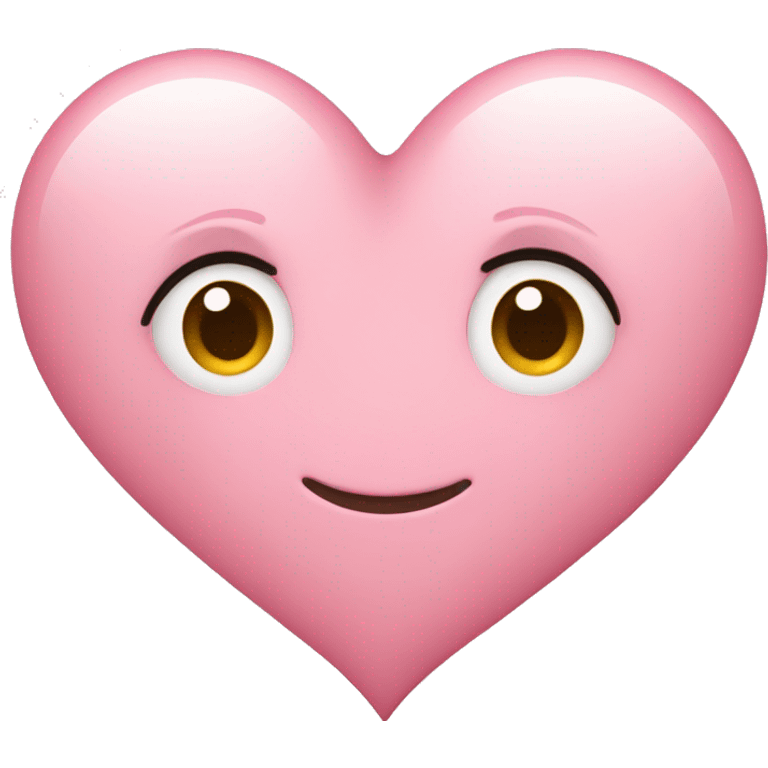 Light pink heart emoji