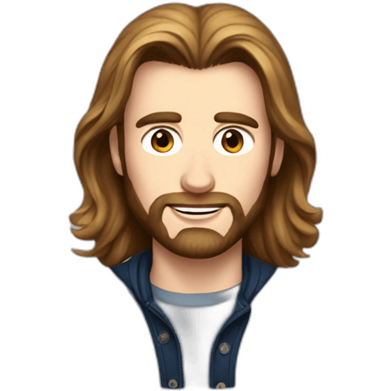 chris evans with long hair emoji