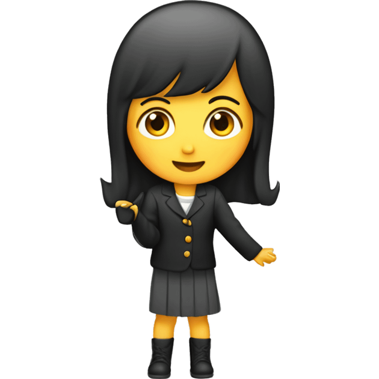 Niña v CV on micrófono  emoji