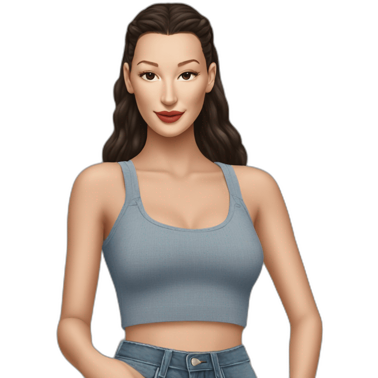 Bella Hadid emoji