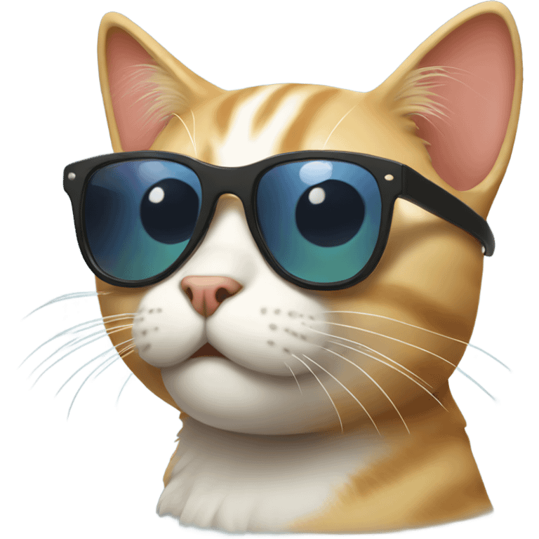 Cat with sunglasses emoji