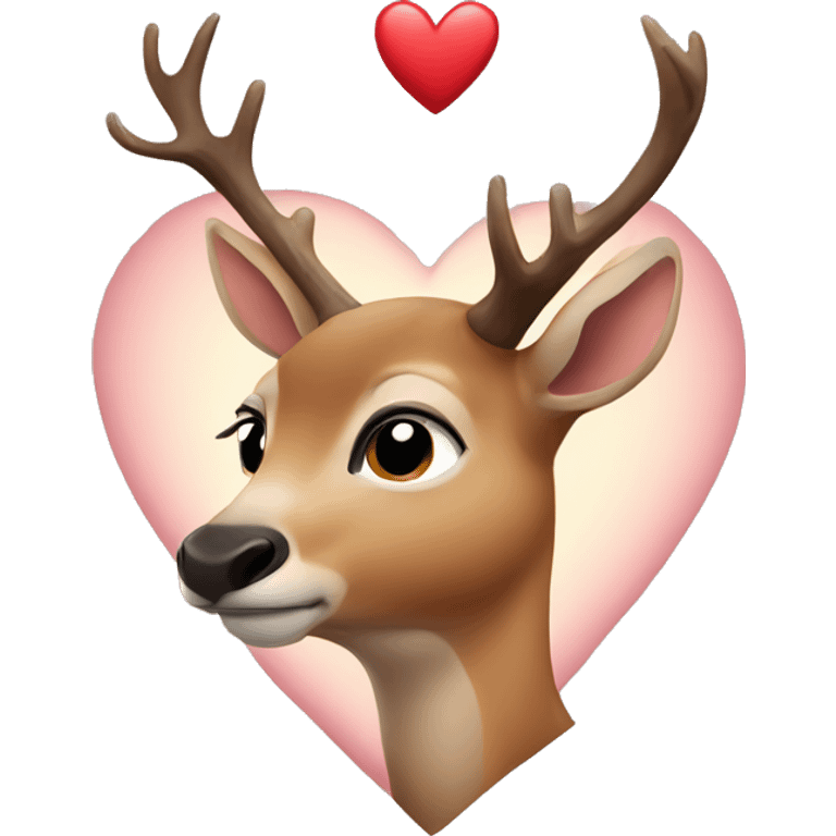 deer in love emoji