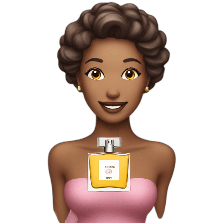 women happy perfume emoji