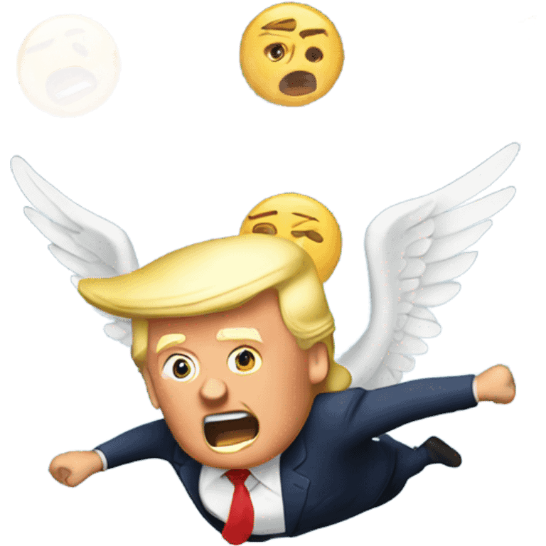 Flying Trump emoji