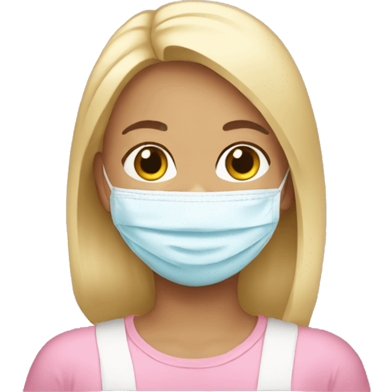 clean girl with facemask emoji