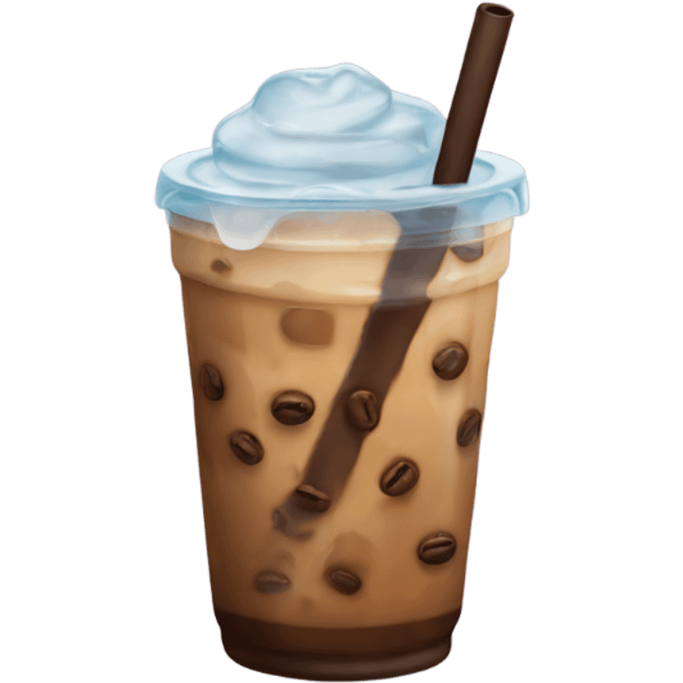 Iced coffee  emoji