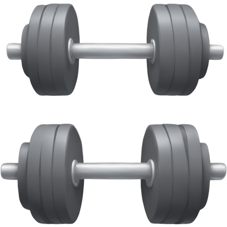 Gray gym weight emoji