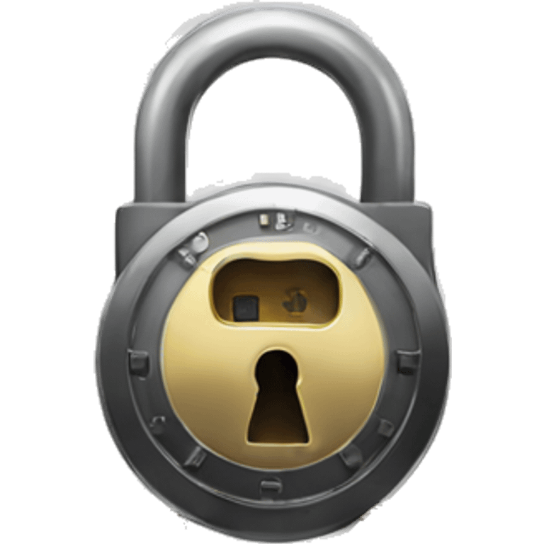 combination lock emoji