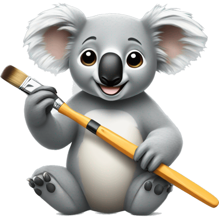 Koala with a paintbrush  emoji