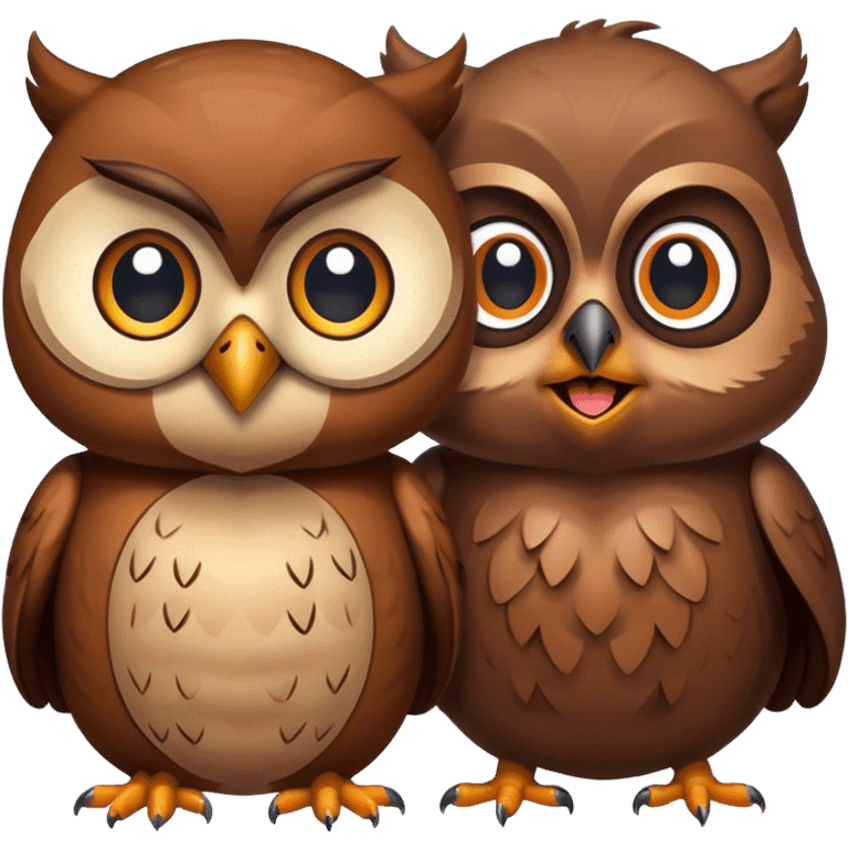 owl And beaver emoji