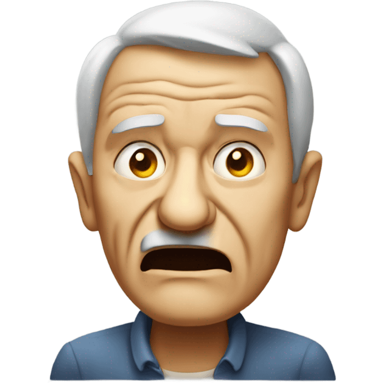 Old person mad emoji