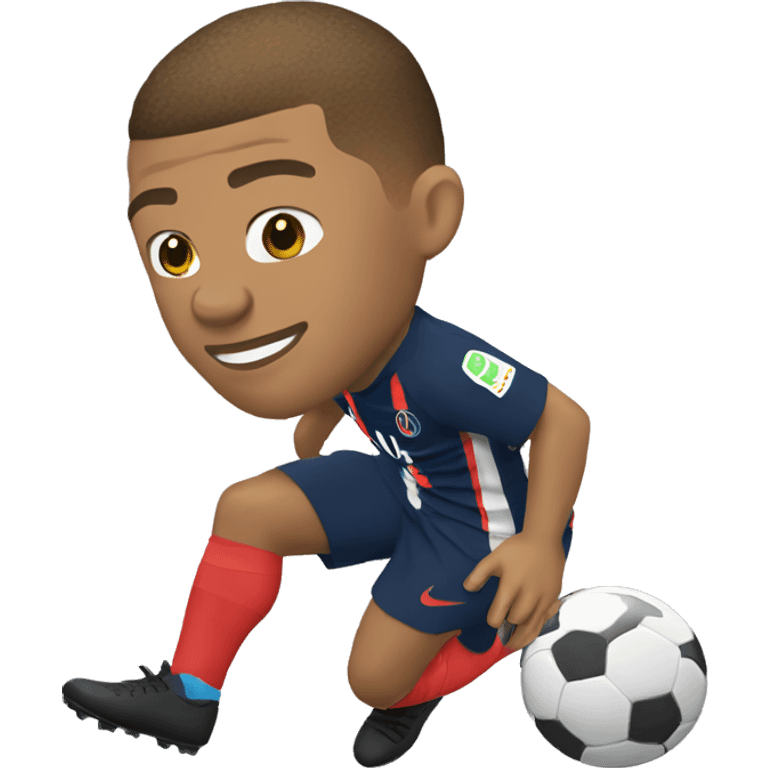 Mbappe qui fait de la balancoir emoji