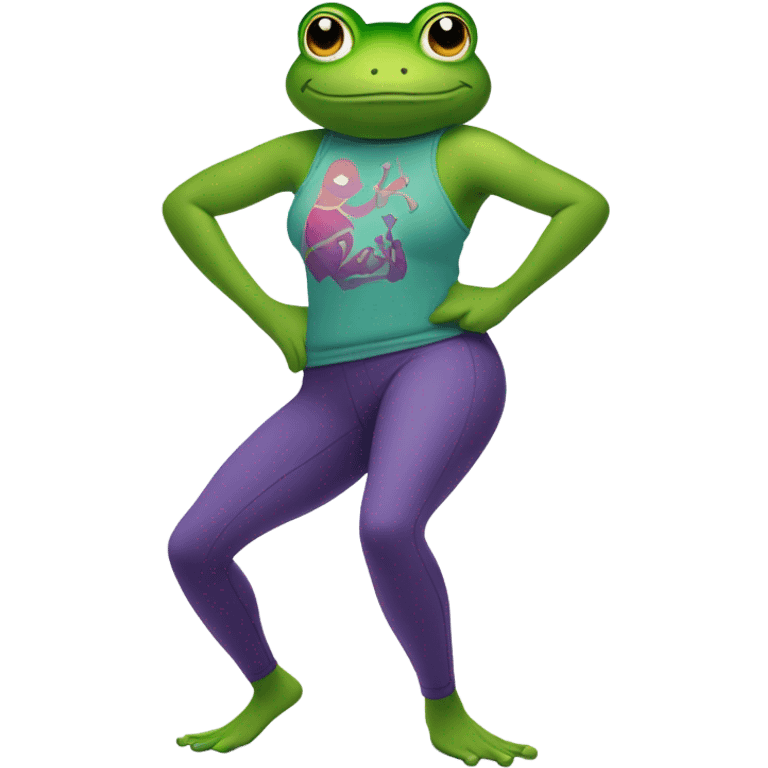 Frog in lululemon  emoji