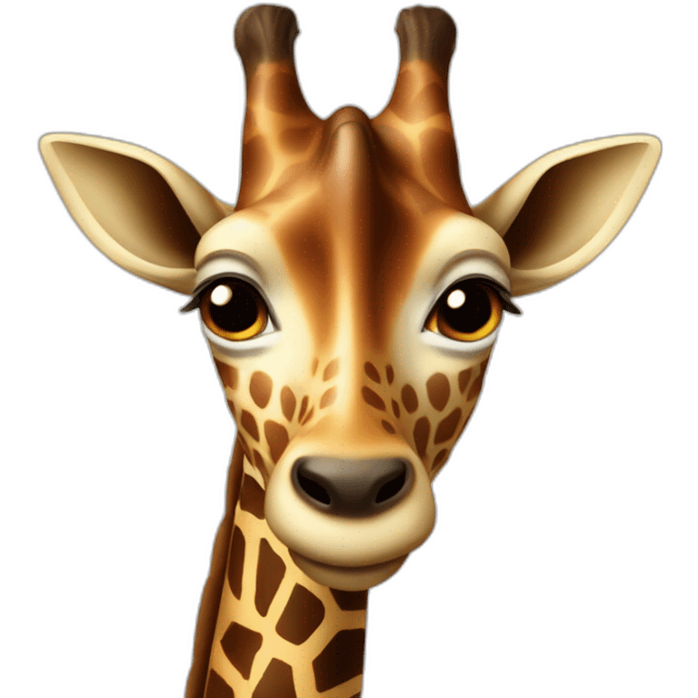 Girafe qui mange du chocolat emoji